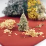 Свічка трав'яна конусна для очищення, захисту, медитацій